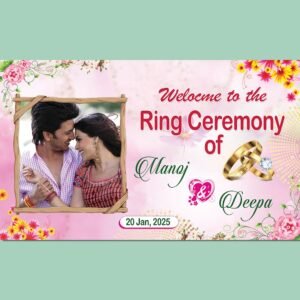 ring ceremony banner psd