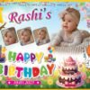 Birthday banner PSD