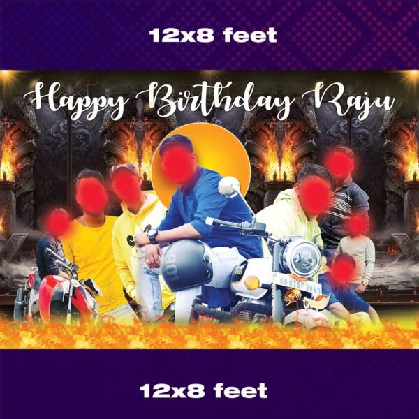 Birthday Backdrop Banner PSD