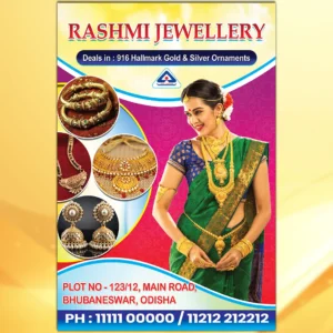 Jewellery Shop Standee Banner PSD