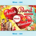 Wedding Car Poster PSD