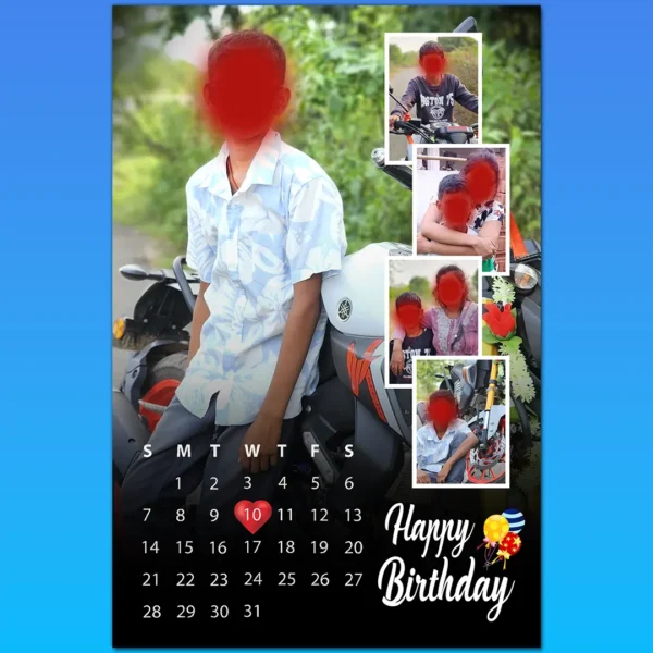 birthday photo frame psd