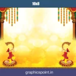 Ganesh Puja Backdrop PSD