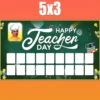 teachers day banner psd