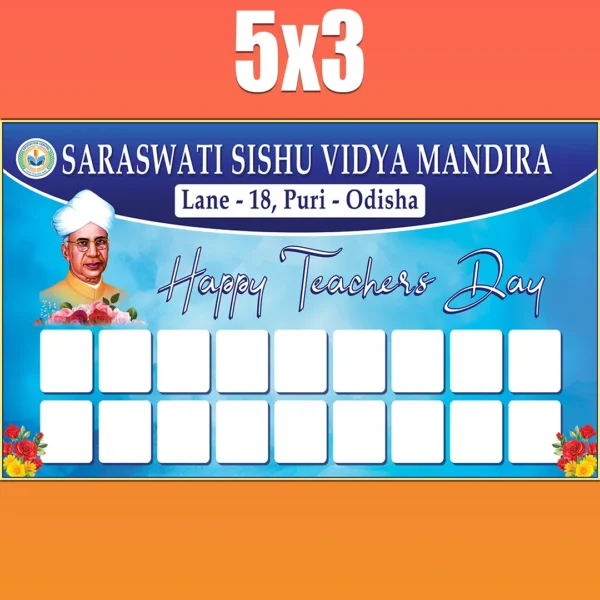 teachers day banner psd