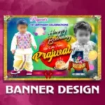birthday banner psd