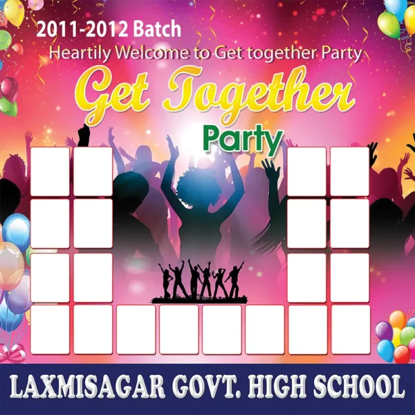 Get-together Party Banner PSD
