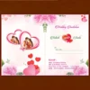 wedding two fold invitation front