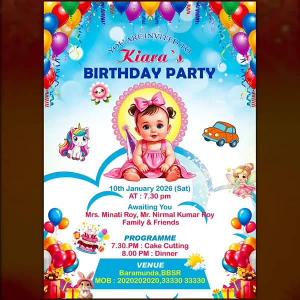 Birthday Invitation PSD