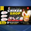 chicken shop banner psd