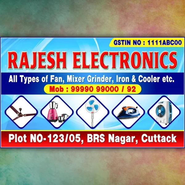 electronic shop banner psd