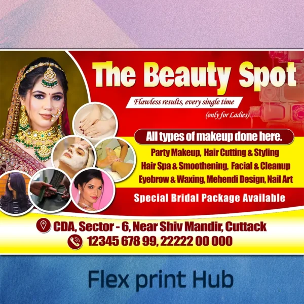 Beauty Parlour Banner PSD