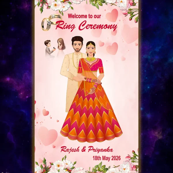 ring ceremony banner psd