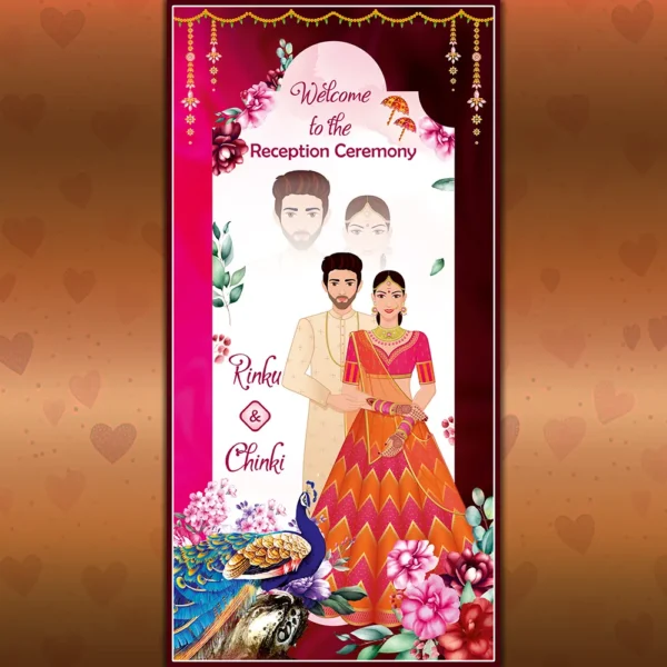 reception banner design