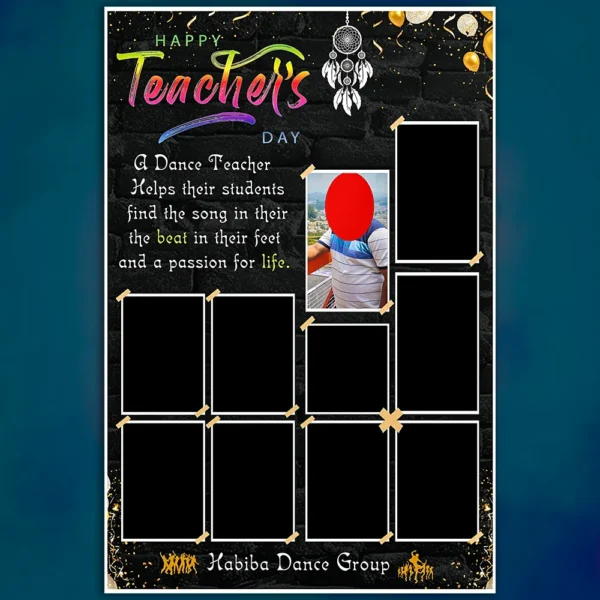 Teachers Day Photo Frame PSD